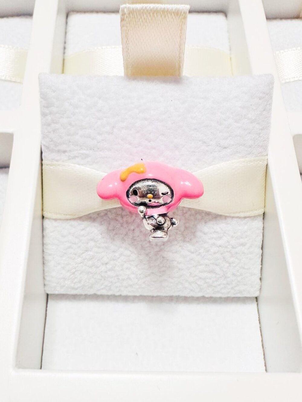 925 Sterling Silver Sanrio My Melody Charm Bead Fits Pandora Charm Bracelets